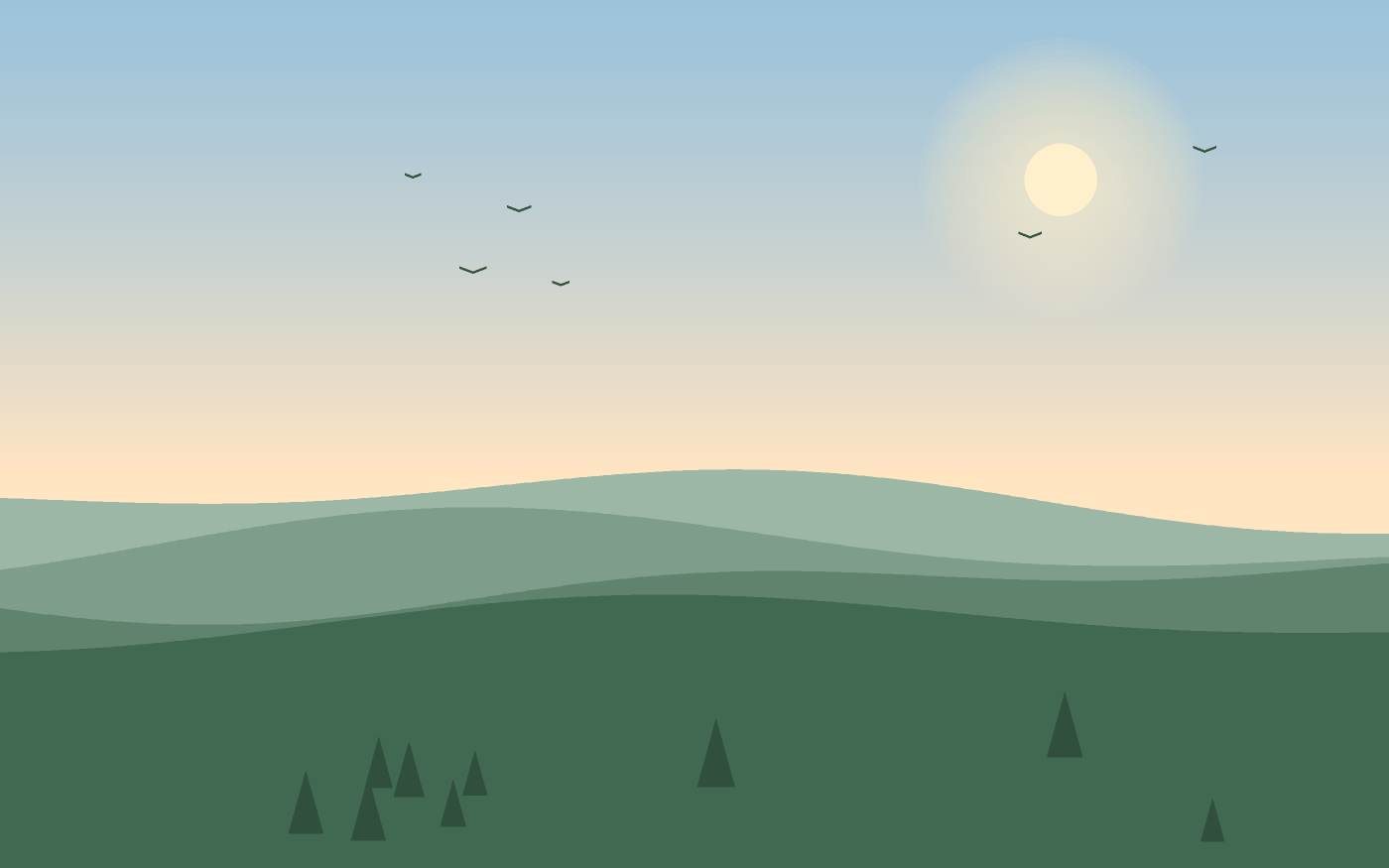 Ilustrace krajiny
