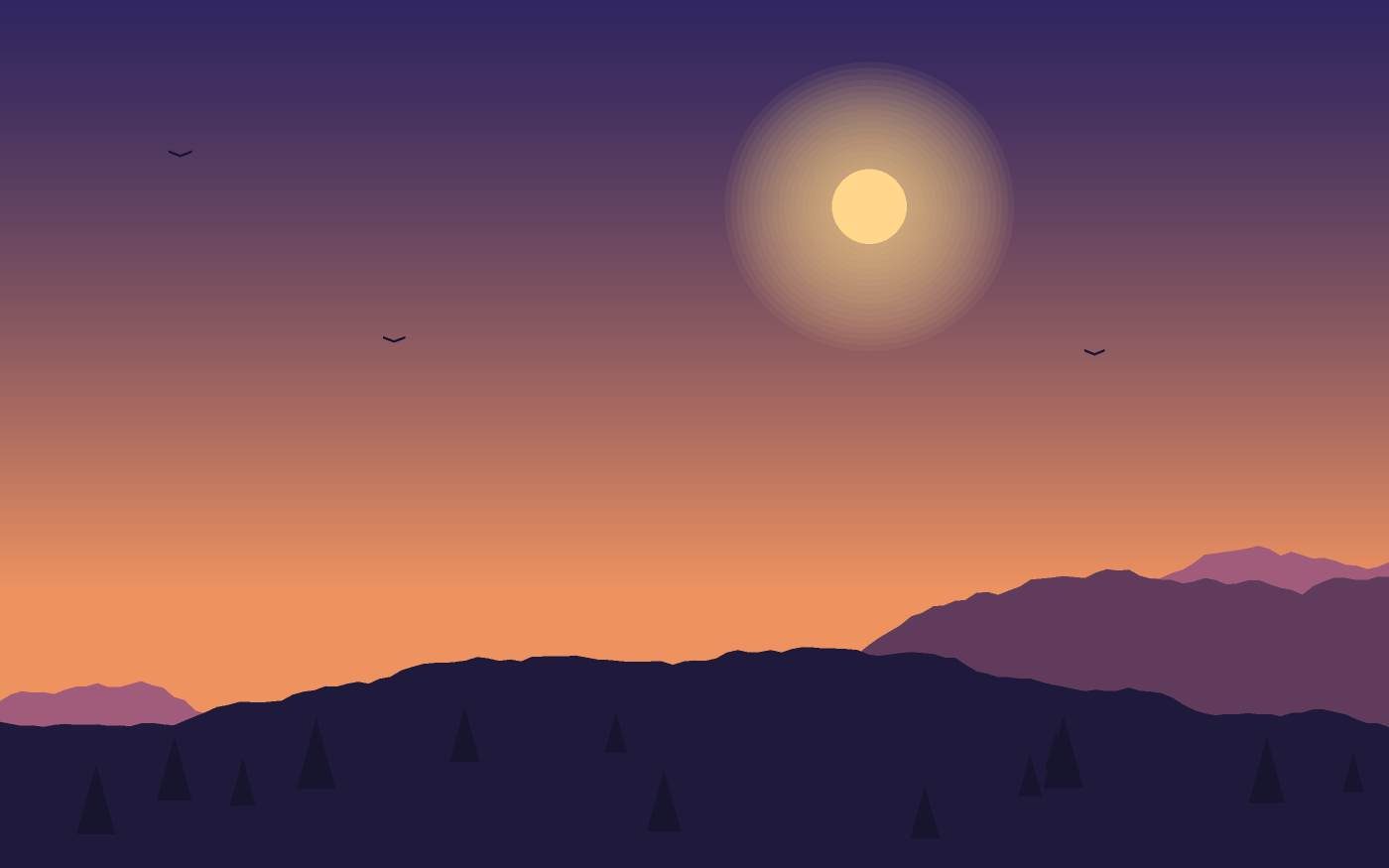Ilustrace krajiny
