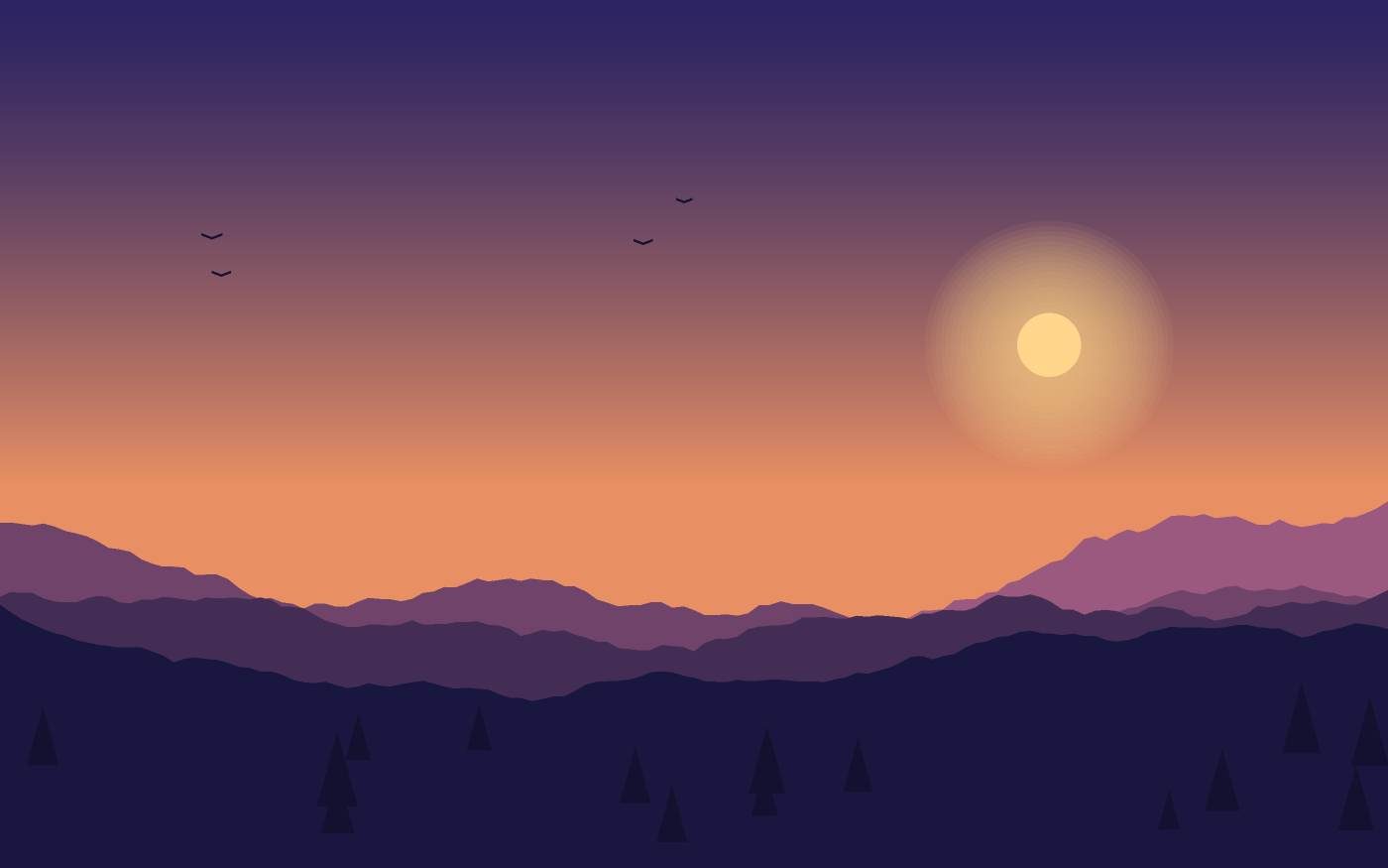 Landschaftsillustration