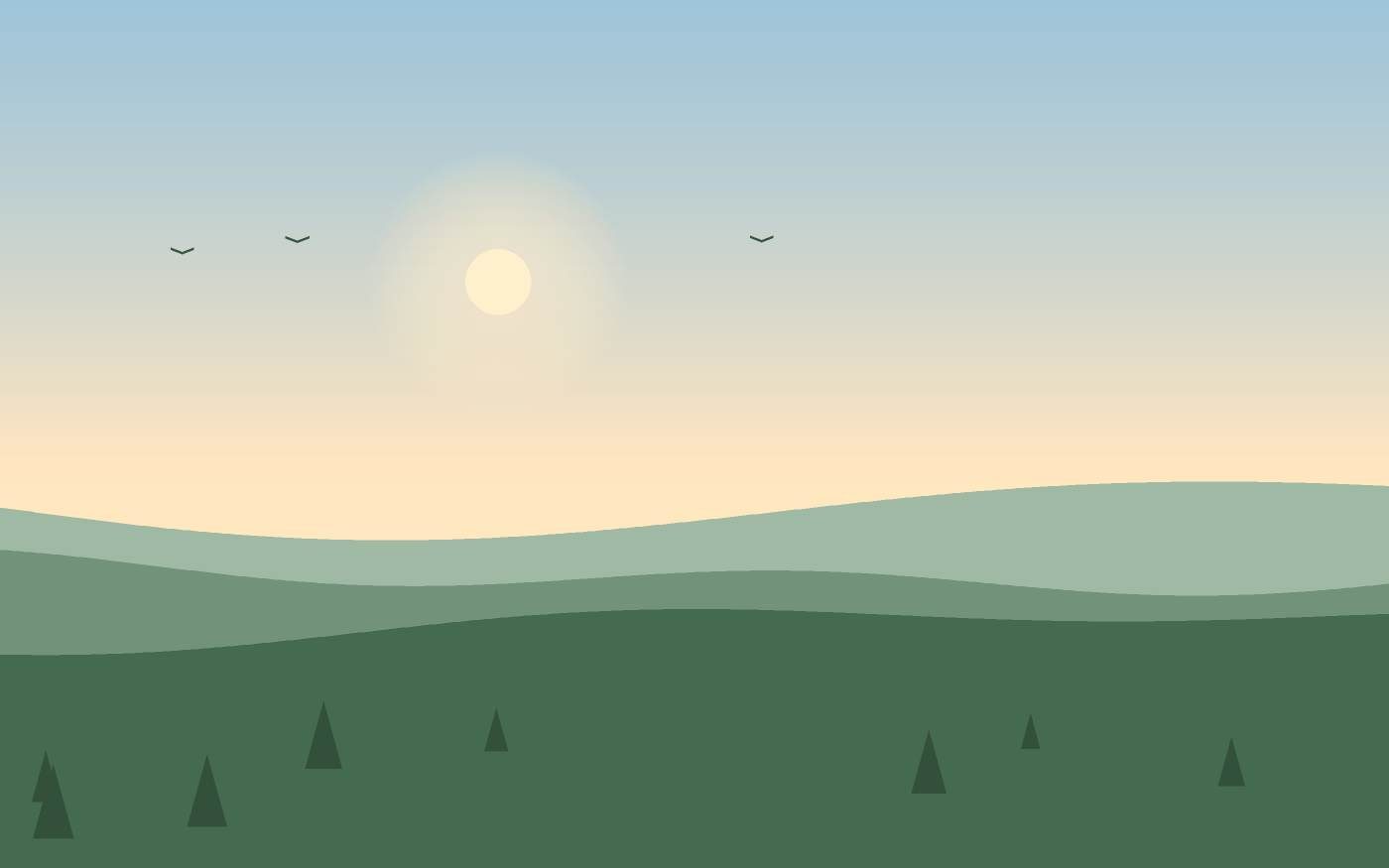 Ilustración de un paisaje
