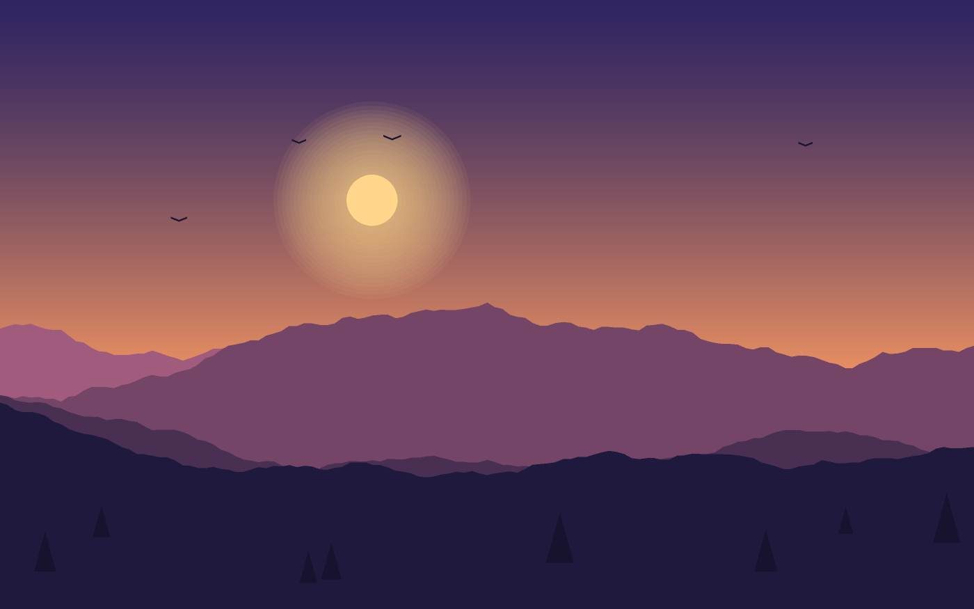 Landschapsillustratie